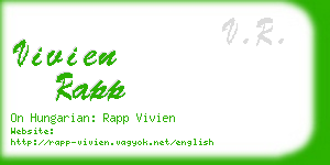 vivien rapp business card